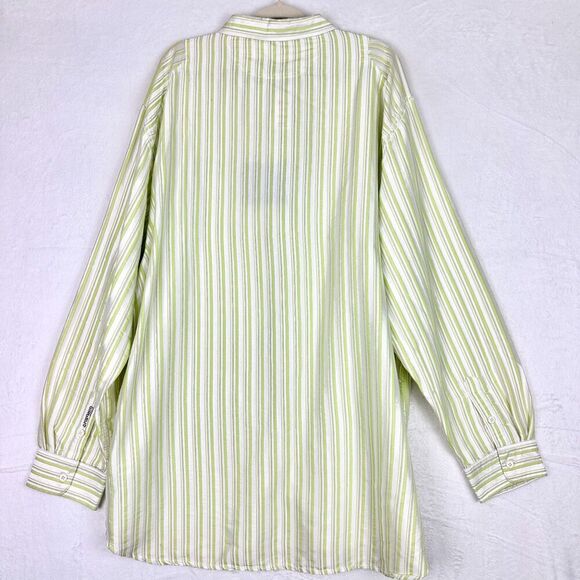 Marithe Francois Girbaud Vintage Stripe Long Sleeve Button Up Shirt Size XXl NWT - Picture 2 of 10